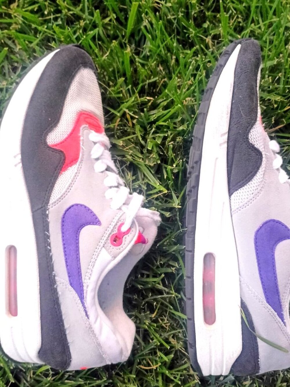 Nike Air Max 1 Pink Flash Court Purple Women's 8 Grey